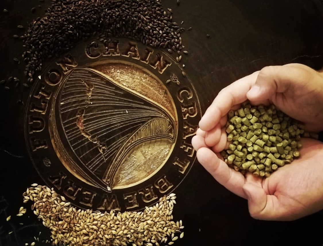 Photo by Rusty Nickel Brewing Co. RNBC Fulton Chain Brewing Collab ingredients